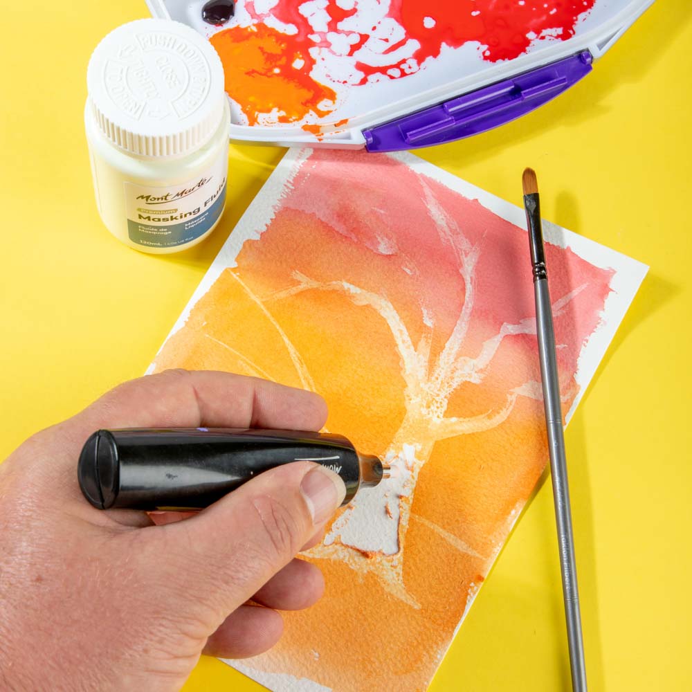 Masking Fluid Premium 120ml | Watercolor Paint Resisting Medium