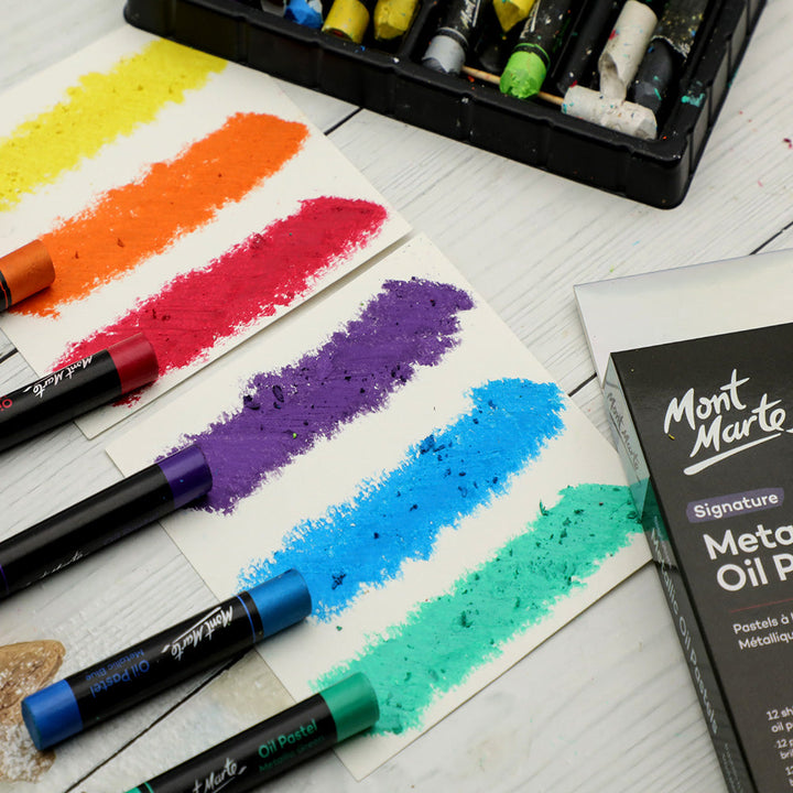 Metallic Oil Pastels Signature 12pc Set