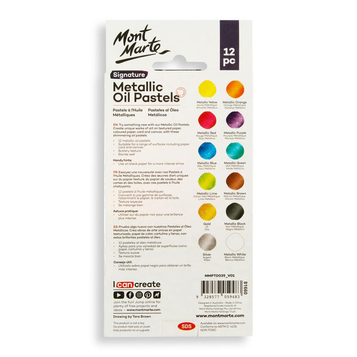 Metallic Oil Pastels Signature 12pc Set