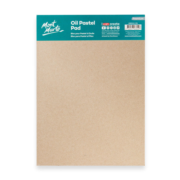 Premium Oil Pastel Pad A4 - 20 Sheets, 200gsm