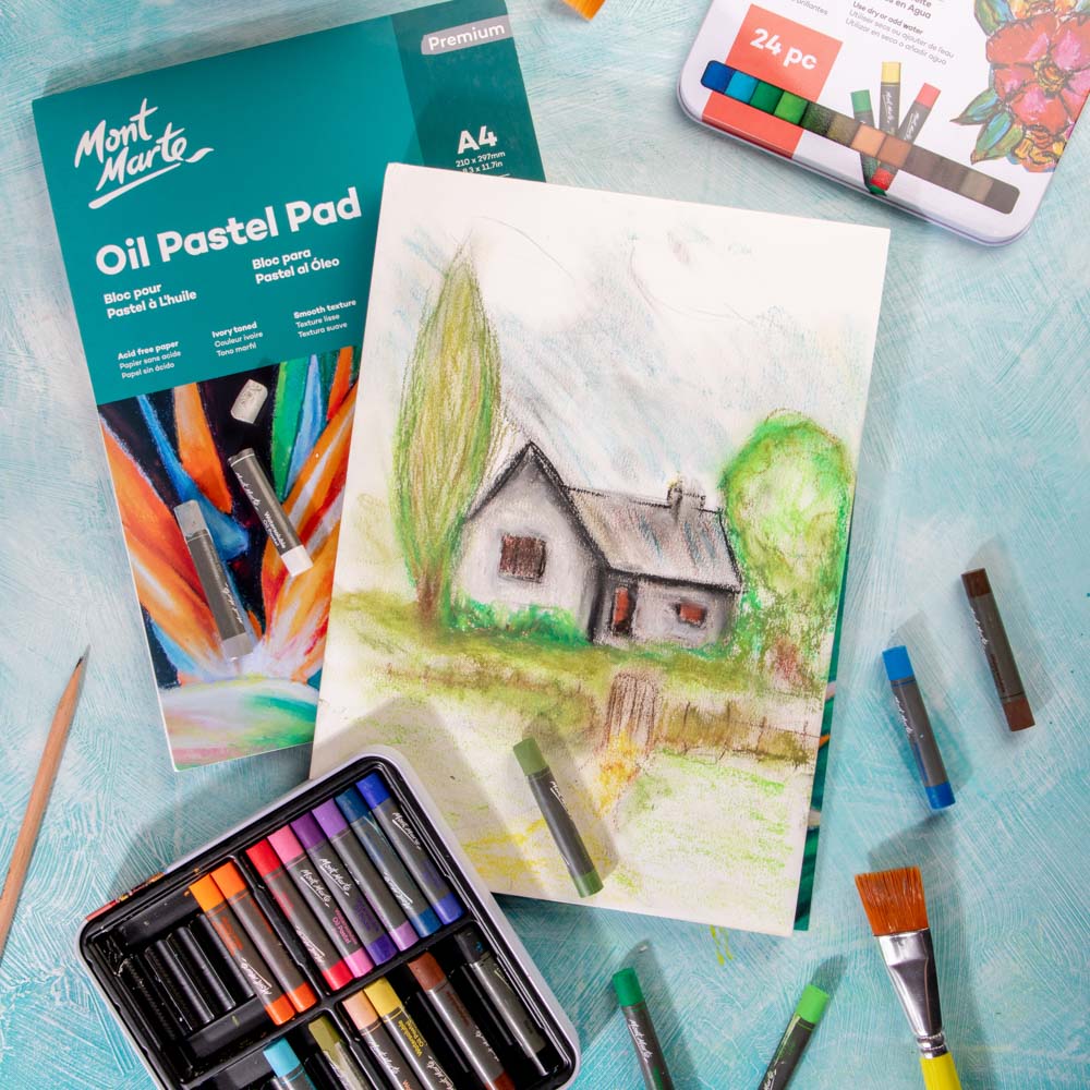 Premium Oil Pastel Pad A4 - 20 Sheets, 200gsm