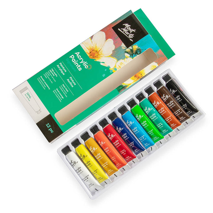 Acrylic Paints Signature 12pc x 12ml (0.4 fl.oz)