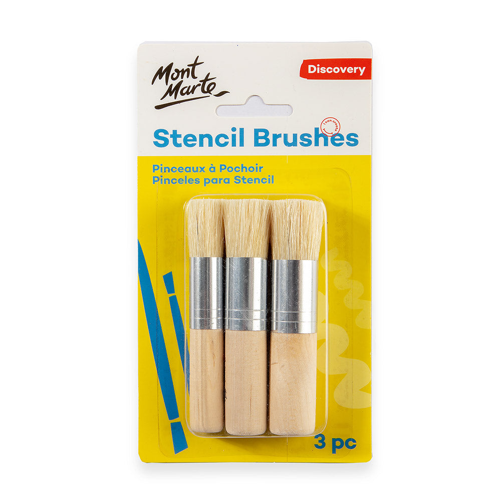 Stencil Brushes Discovery 3pc – Perfect for Crisp Stencil Art