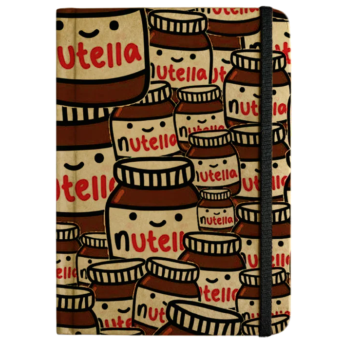 Nutella Pattern Mooch Nutella Pattern Diary – Buff & Khaki Pages | A5 & A6 Hardbound ...