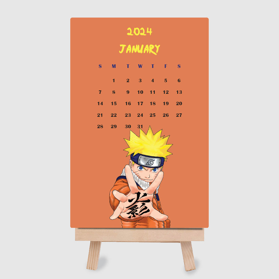 Creative Convert Naruto Desk Calendar great gift for  Naruto lover. 