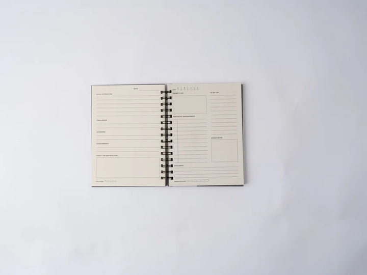Numic Diary Numic Generic Planner 365 A5 – Undated Daily Planner in Black, Blue ...