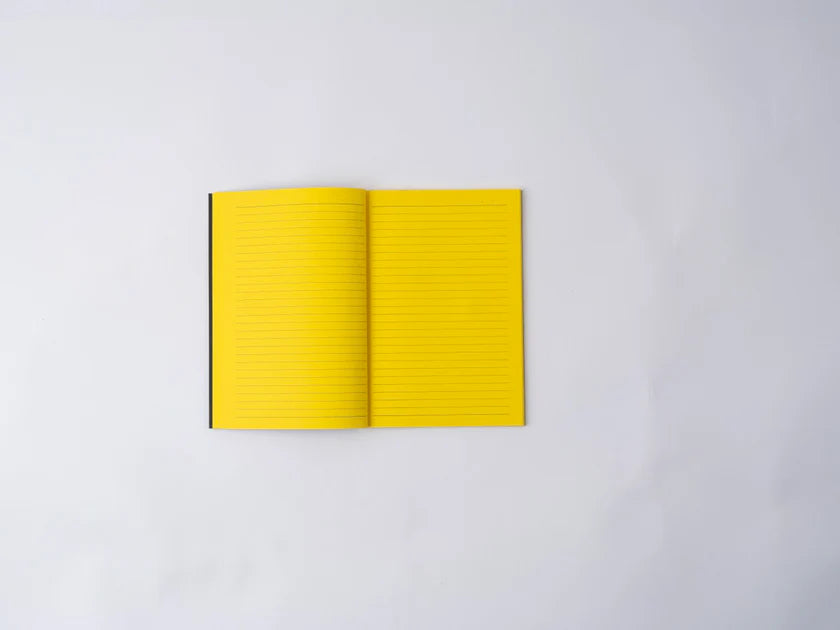 NUMIC Obsidian 2.0 Slim A5 Ruled Notebook – Black & Brown Covers | Yellow Pages