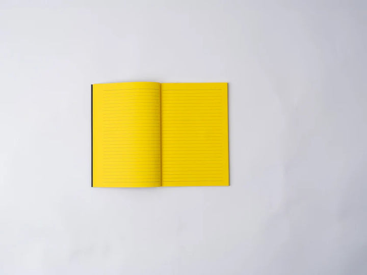 NUMIC Obsidian 2.0 Slim A5 Ruled Notebook – Black & Brown Covers | Yellow Pages