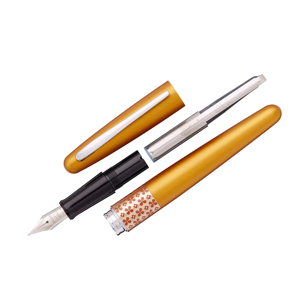 Pilot Metropolitan MR3 Retro Pop Fountain Pen Orange Flower Bbag | India’s Best Online Stationery Store