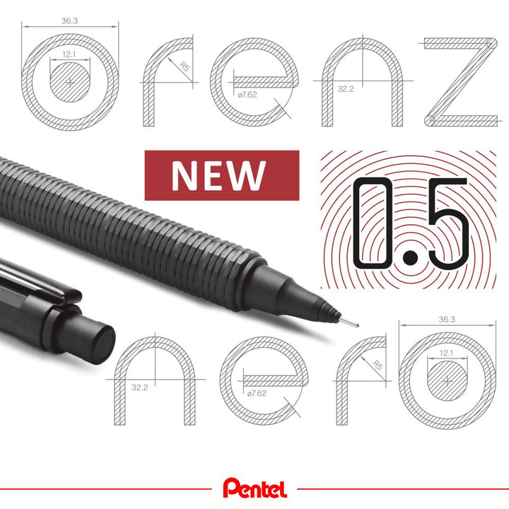 Pentel Orenznero Mechanical Pencil 0.3mm / 0.5mm PP3003A