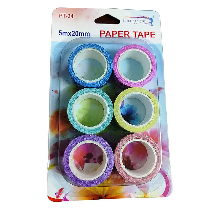 Pack of 6 pcs of Decorative Adhesive Paper Tape