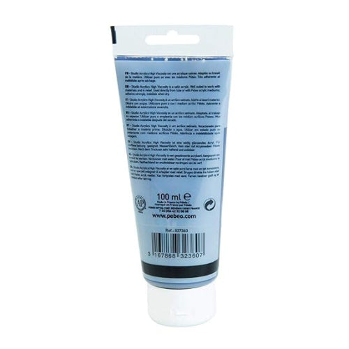 PEBEO High Viscosity Studio Acrylics - Iridescent Blue-Black (360) - Tube of 100 ML / bbag indias best online store 
