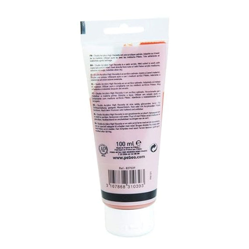 Pebeo High Viscosity Studio Acrylics - Venice Red (39) - Tube of 100 ML / bbag indias best online store 
