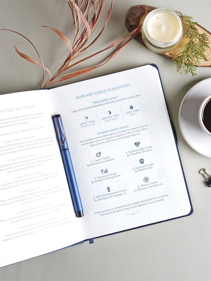 Scholar A5 Premium Goals Journal PGL2 192 PGS Bbag | India’s Best Online Stationery Store