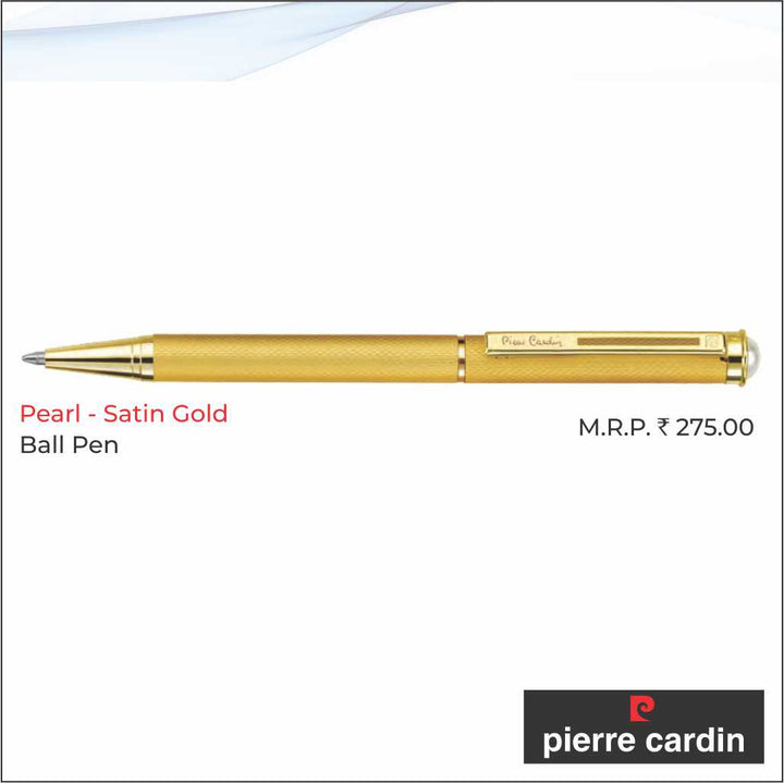 Pierre Cardin Premium Pearl Satin Gold Ball Pen – Perfect Gift