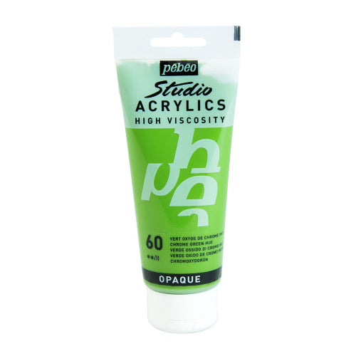 Pebeo High Viscosity Studio Acrylics - Chrome Green Hue (60) / Bbag indias best online store 