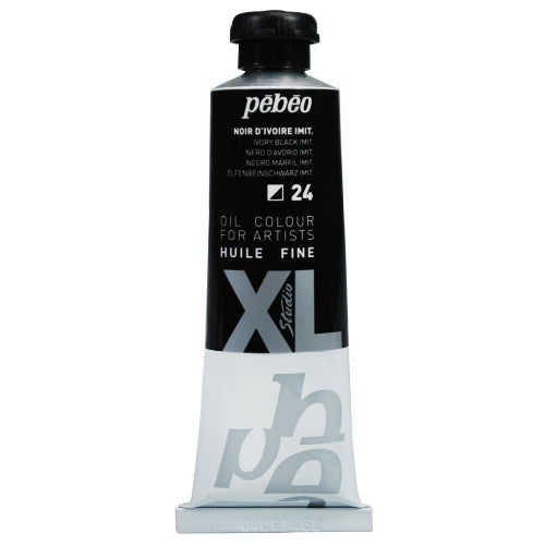 Pebeo Studio Fine XL Oil - Ivory Black Imit. (24) - Tube of 37 ML / BBag indias best online store 