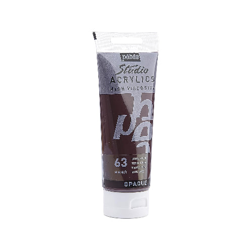Pebeo High Viscosity Studio Acrylics - Terra Rossa (63) - Tube of 100 ML / bbag indias  best online store 