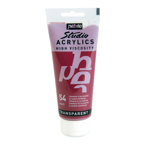 Pebeo High Viscosity Studio Acrylics - Alizarin Crimson (54) / Bbag indias best onlie store