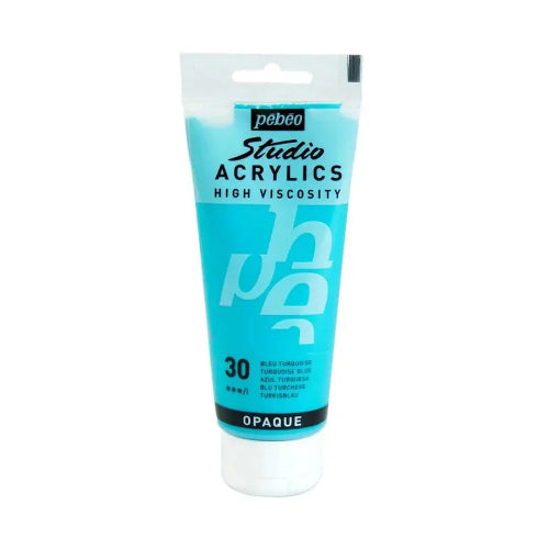 Pebeo High Viscosity Studio Acrylics  Phthalocyanine blue 17 Tube of 100 ML