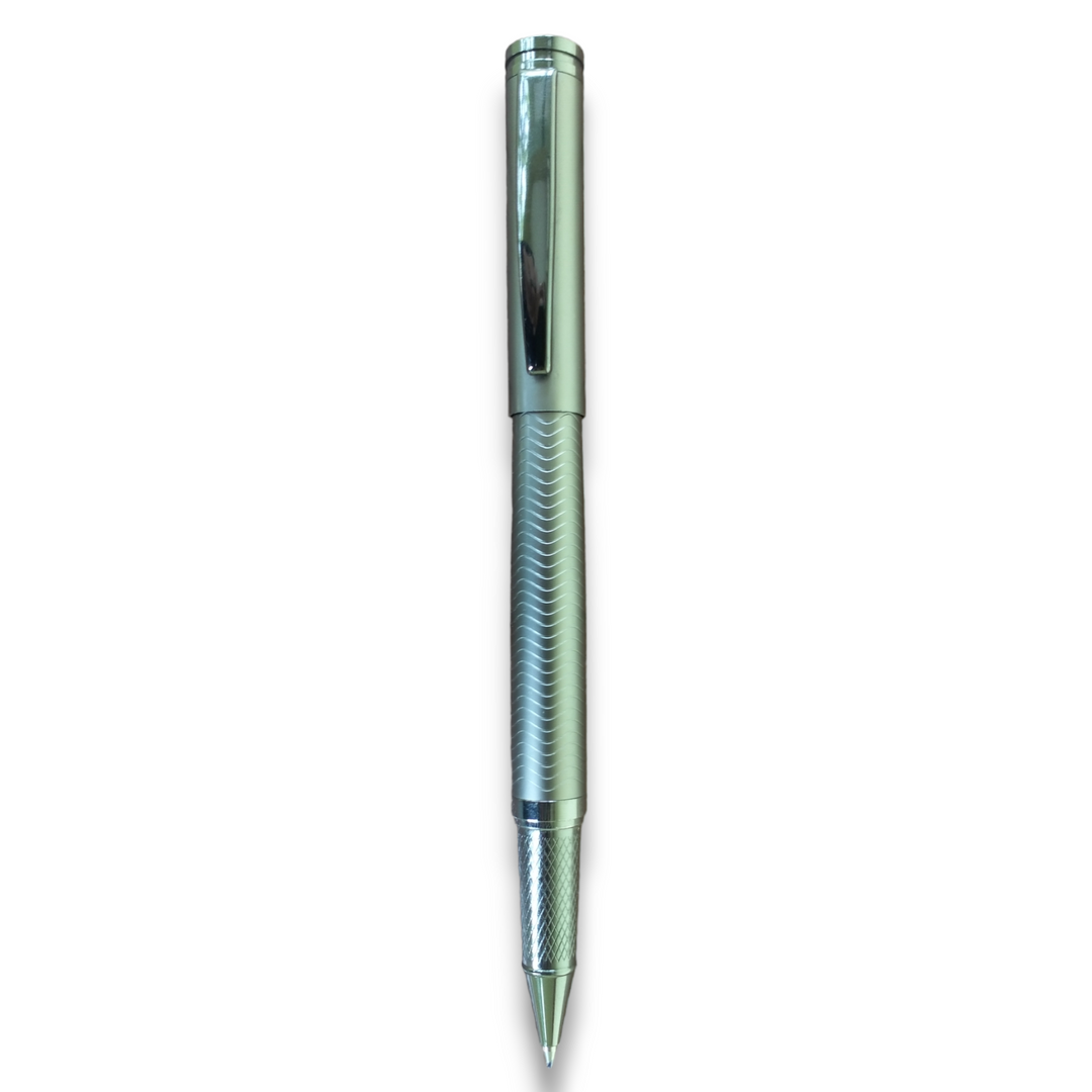 Premium Metal Roller Ball Pen Caped from Behind 