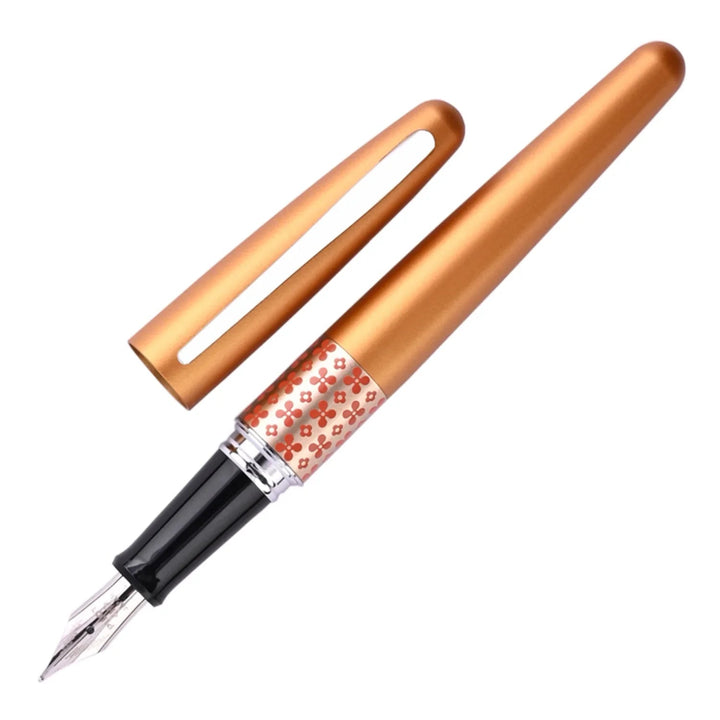Pilot Metropolitan MR3 Retro Pop Fountain Pen Orange Flower Bbag | India’s Best Online Stationery Store