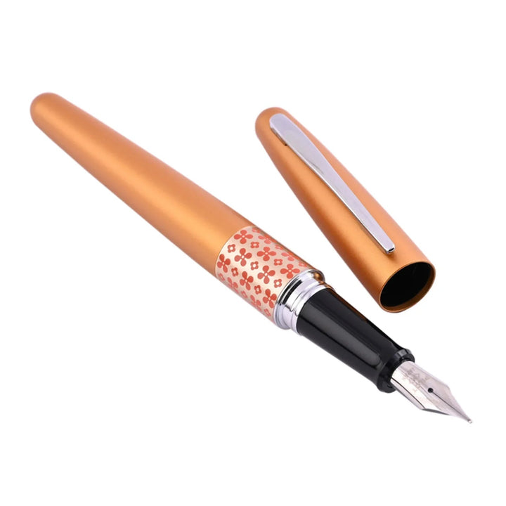 Pilot Metropolitan MR3 Retro Pop Fountain Pen Orange Flower Bbag | India’s Best Online Stationery Store