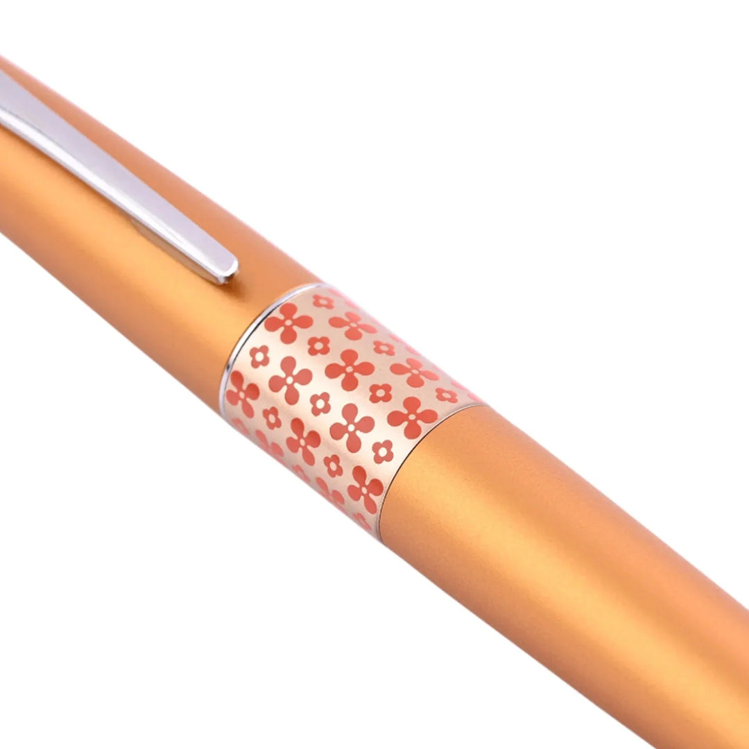 Pilot Metropolitan MR3 Retro Pop Fountain Pen Orange Flower Bbag | India’s Best Online Stationery Store