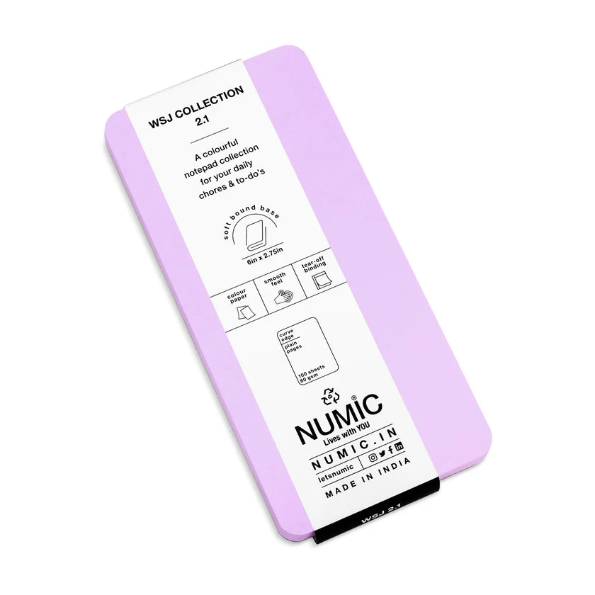 Numic W.S.J. 2.1 Mobile Notepad Collection – Pocket Size Memo Pad (9 Color Variants)