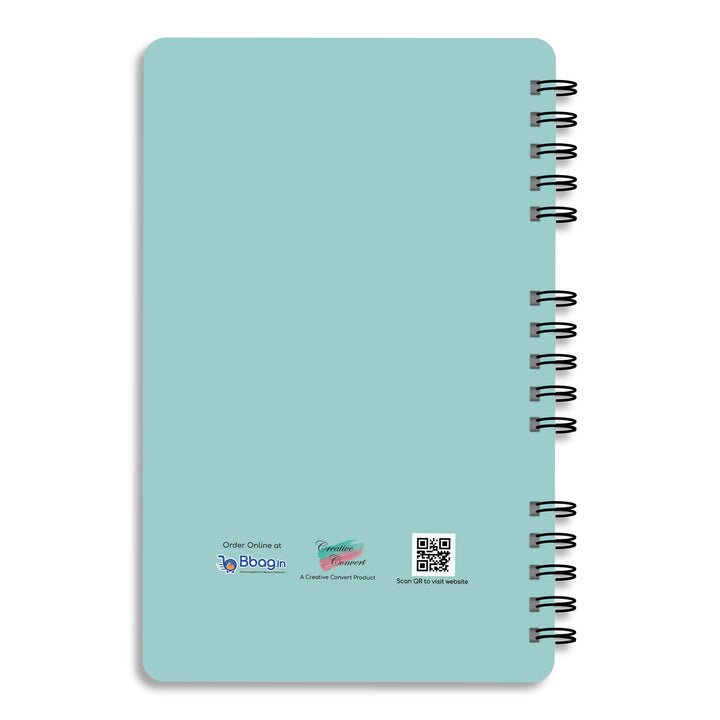 Creative Convert Remote Fight Diary back cover sky blue colour