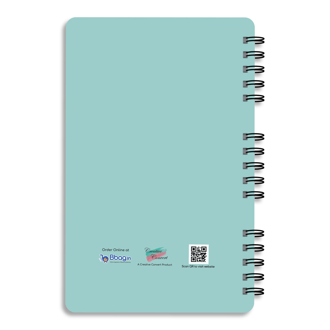 Creative Convert Remote Fight Diary back cover sky blue colour