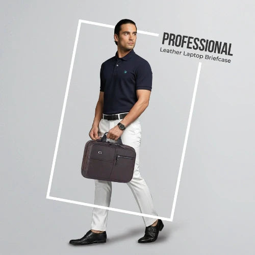 Professional Leather Laptop Briefcase XL 16L Bbag | India’s Best Online Stationery Store