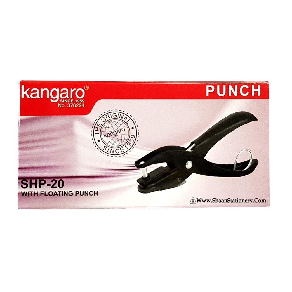 Kangaro Paper Single Punch SHP 20 With Floating Punch - Bbag | India’s Best Online Stationery Store
