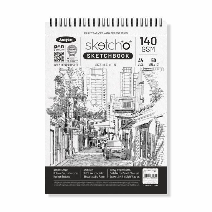 Anupam A4 Sketch-O Sketch Book (25 pages)