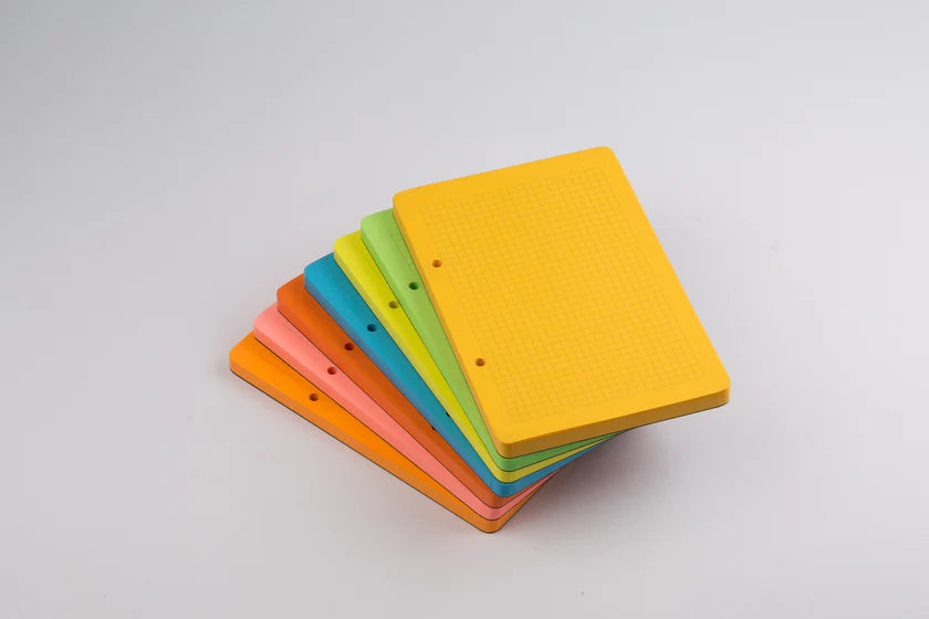 Numic WSJ 2.0 A5 Memo Notepads – Kraft, Orange, Purple & Pink | 100 Grid Pages | 75/80 GSM