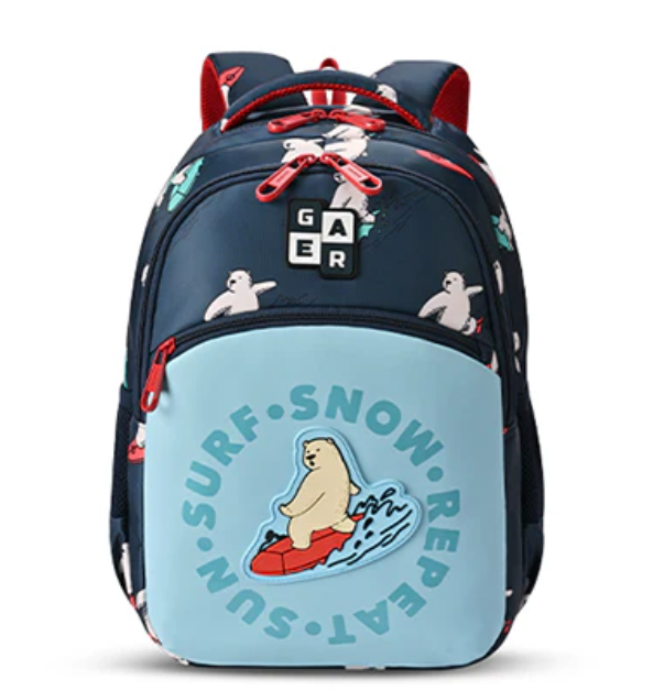 Gear Bear 17" Backpack Navy-Red | Large Laptop Backpack Bbag | India’s Best Online Stationery Store