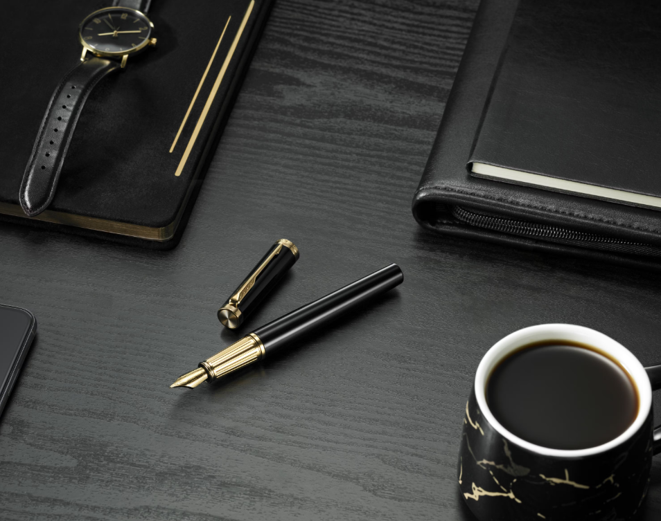 Parker Ingenuity Black GT Fountain pen Bbag | India’s Best Online Stationery Store