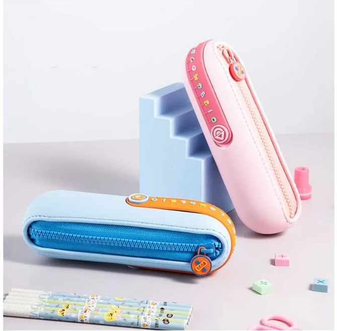 Capsule Silicone Pencil Pouch with 3D Ruler Bbag | India’s Best Online Stationery Store