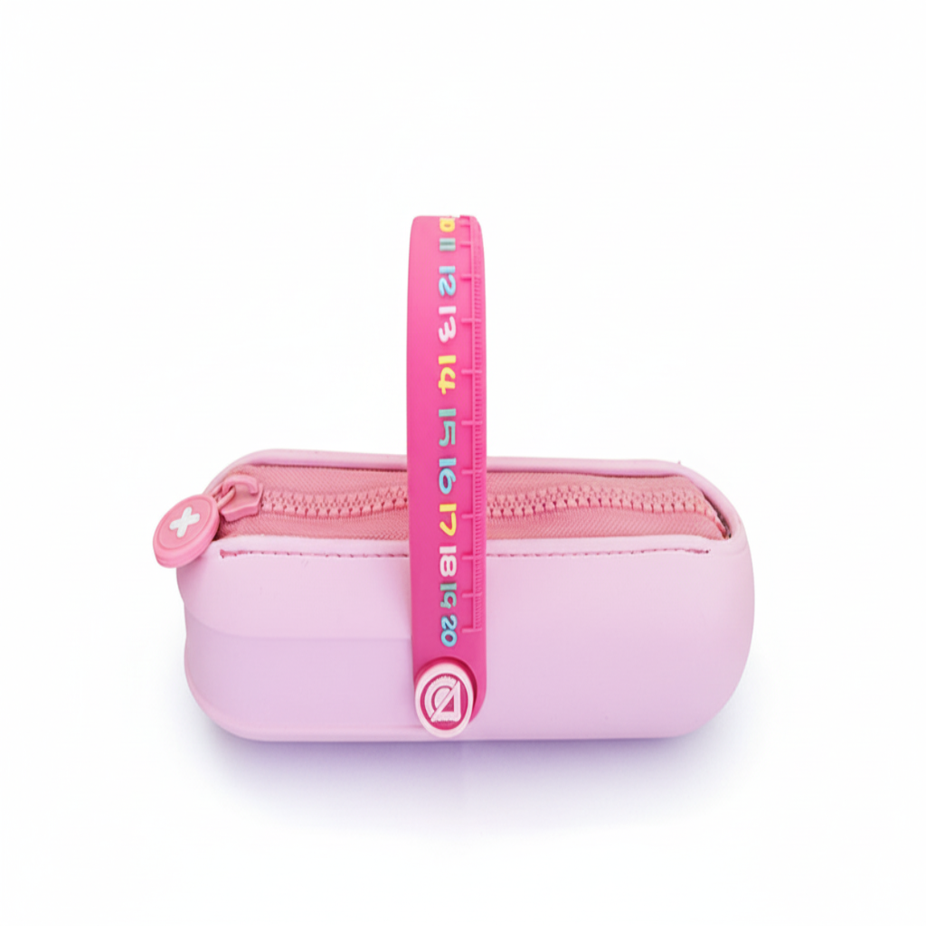 Capsule Silicone Pencil Pouch with 3D Ruler Bbag | India’s Best Online Stationery Store
