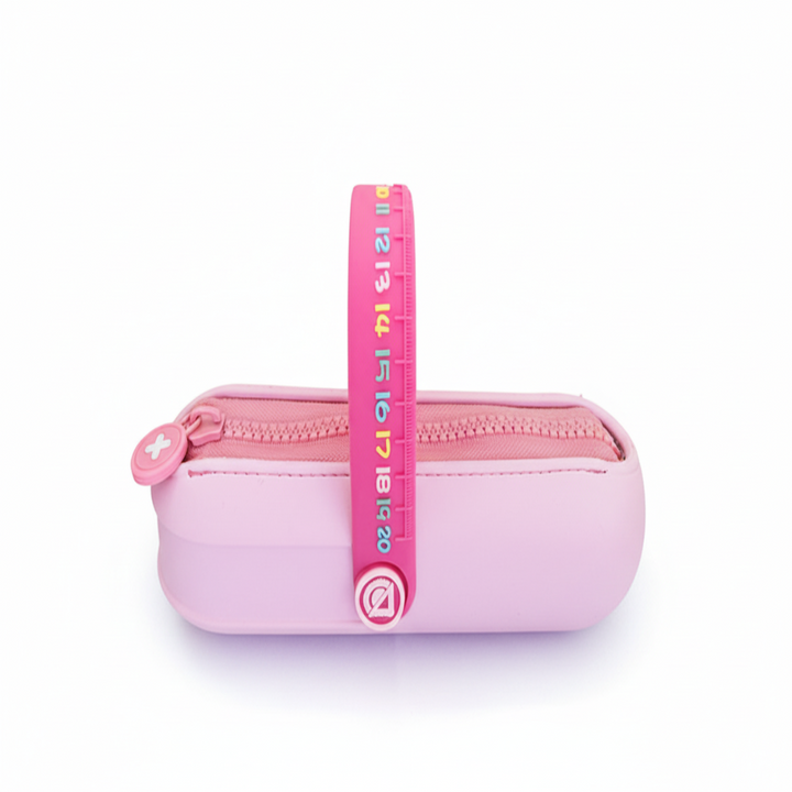 Capsule Silicone Pencil Pouch with 3D Ruler Bbag | India’s Best Online Stationery Store