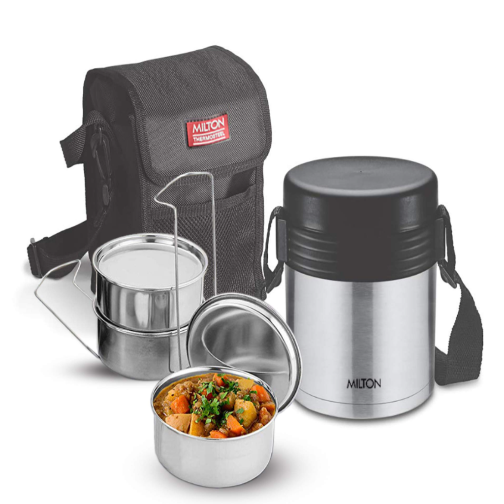 Milton Thermosteel Tuscany 3 Tiffin Bbag | India’s Best Online Stationery Store