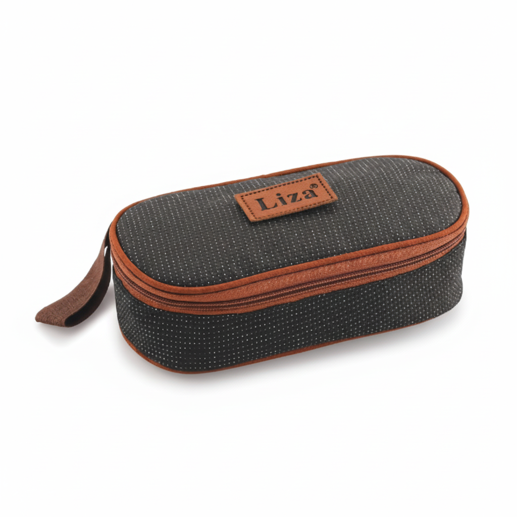 Liza Micro Steel 2 Lunch Box Set 275ML Stainless Steel Leak Proof Tiffin with Carry Pouch Bbag | India’s Best Online Stationery Store