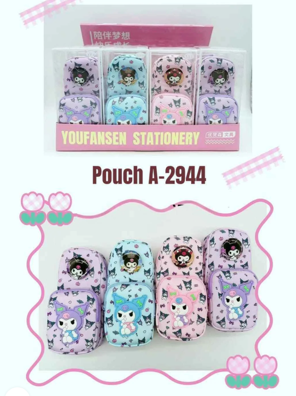 Kuromi Pencil Pouch for Girls | Cute Aesthetic Large Capacity Zipper Stationery Case Bbag | India’s Best Online Stationery Store | MANADHAR STATIONERS PRIVATE LIMITED