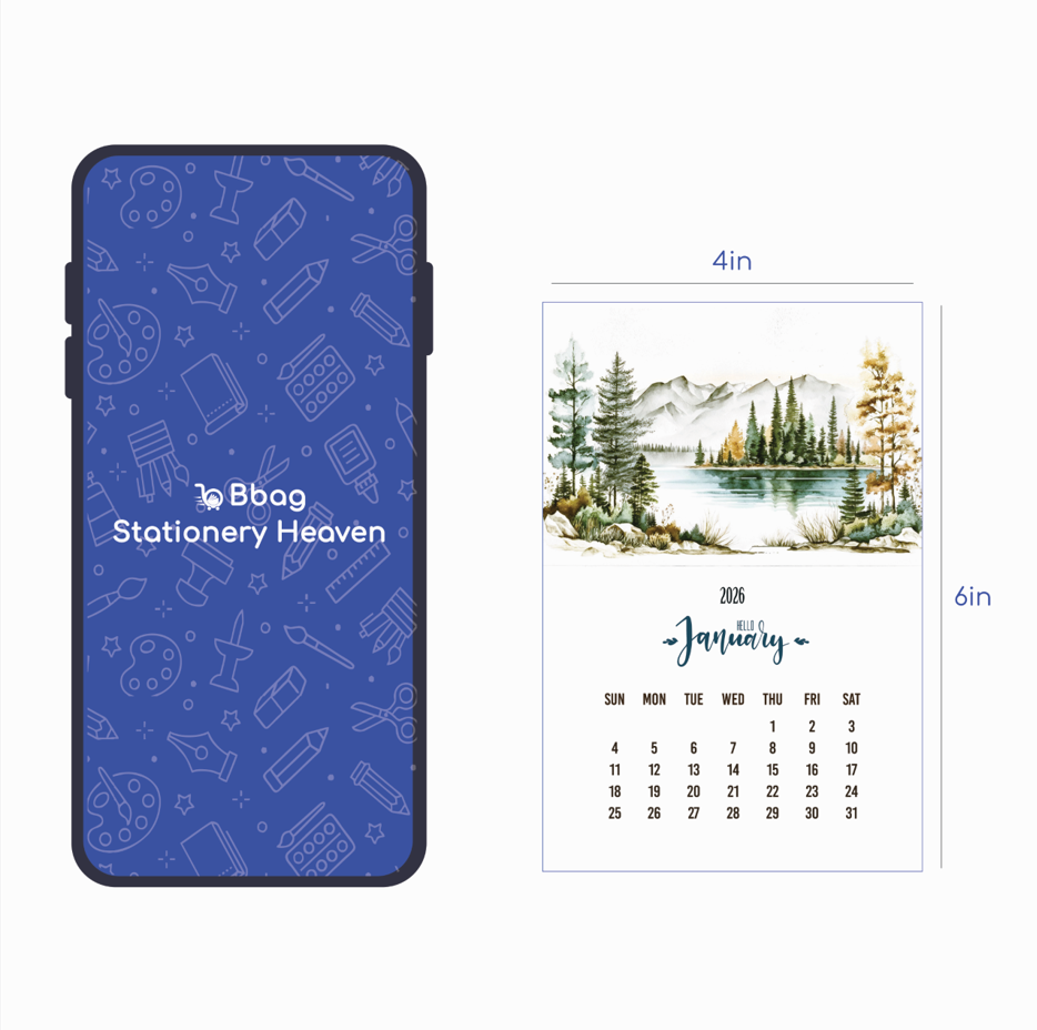 Creative Convert Nature Desk Calendar