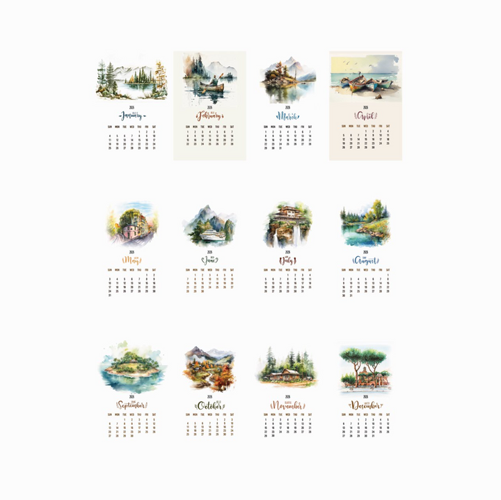 Creative Convert Nature Desk Calendar