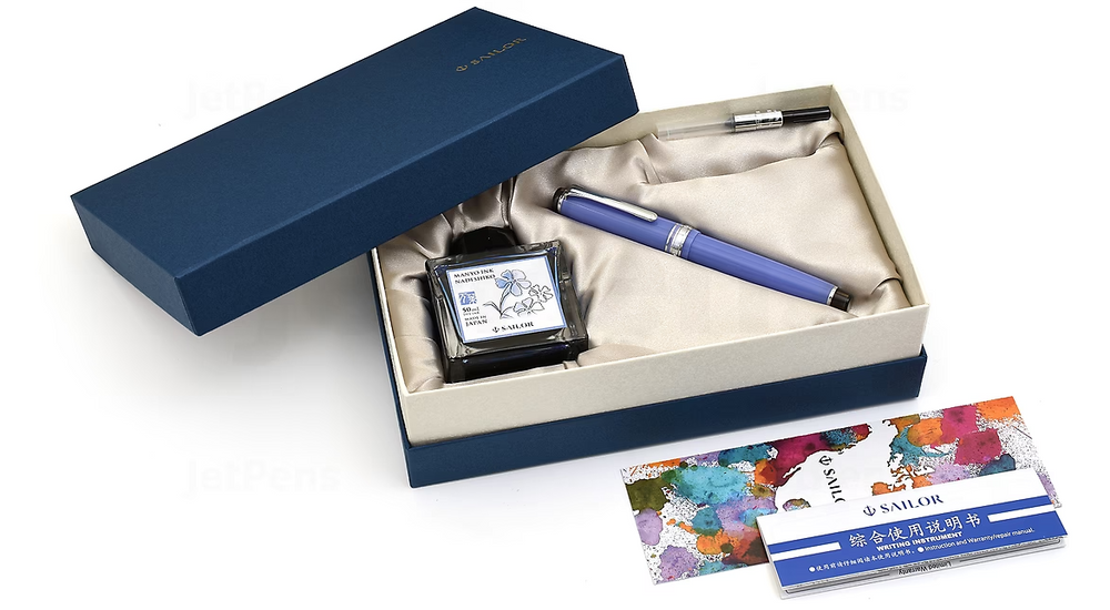Sailor Pro Gear Slim Manyo Dianthus Fountain Pen Gift Set Bbag | India’s Best Online Stationery Store