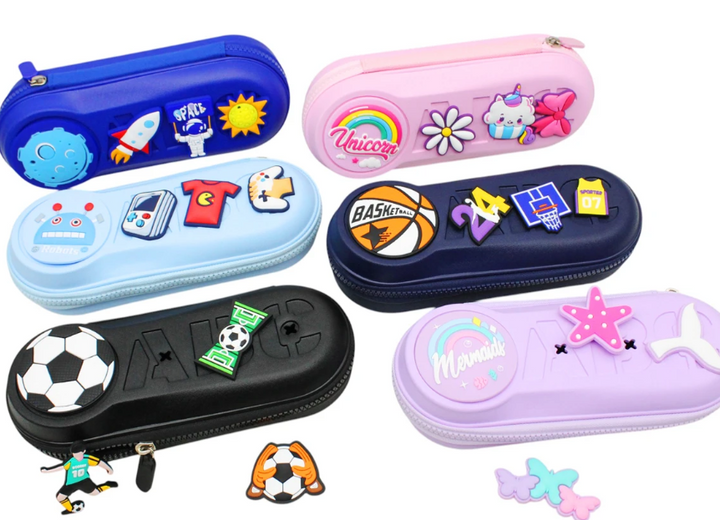 Shunde 9036 Robot Charm Plastic Pencil Pouch – Blue Cartoon Zipper Case for Kids Bbag | India’s Best Online Stationery Store | MANADHAR STATIONERS PRIVATE LIMITED