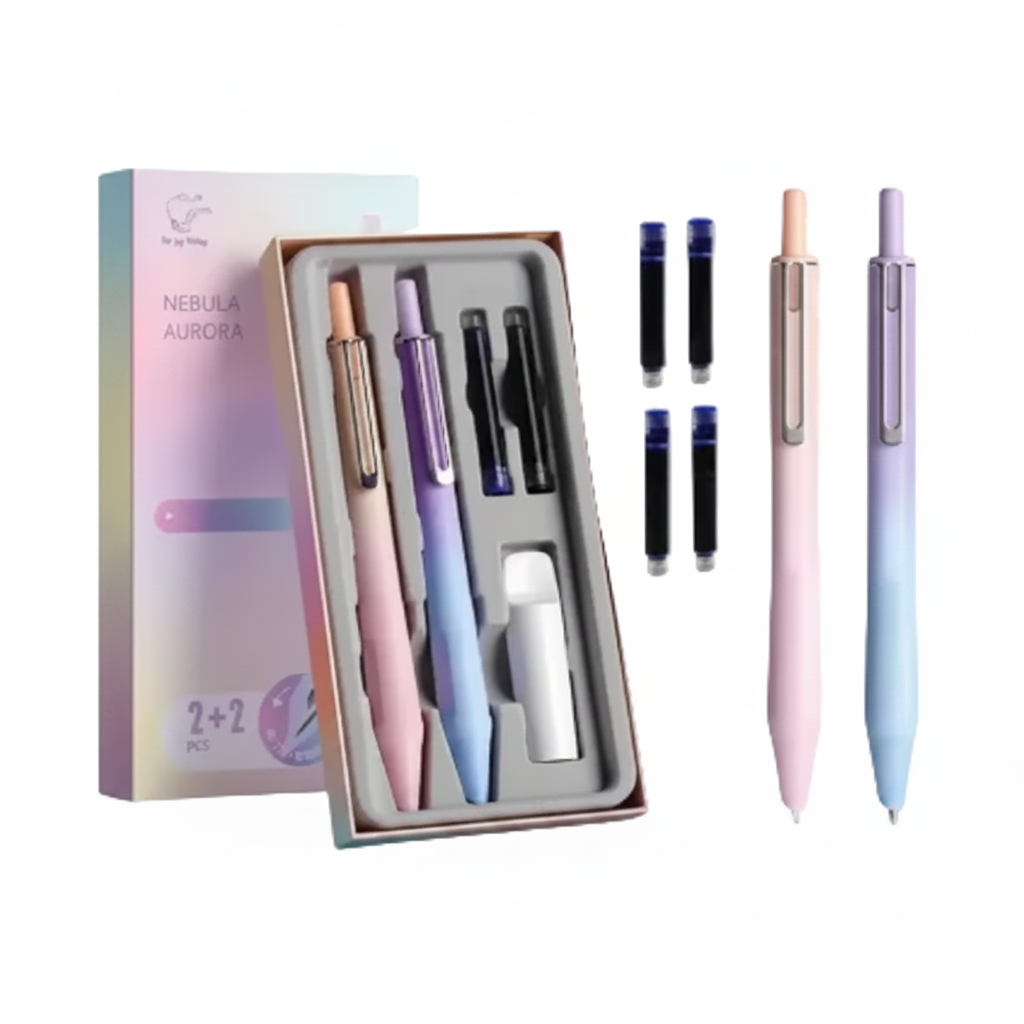 Nebula Aurora Click Fountain Pen Set Bbag | India’s Best Online Stationery Store