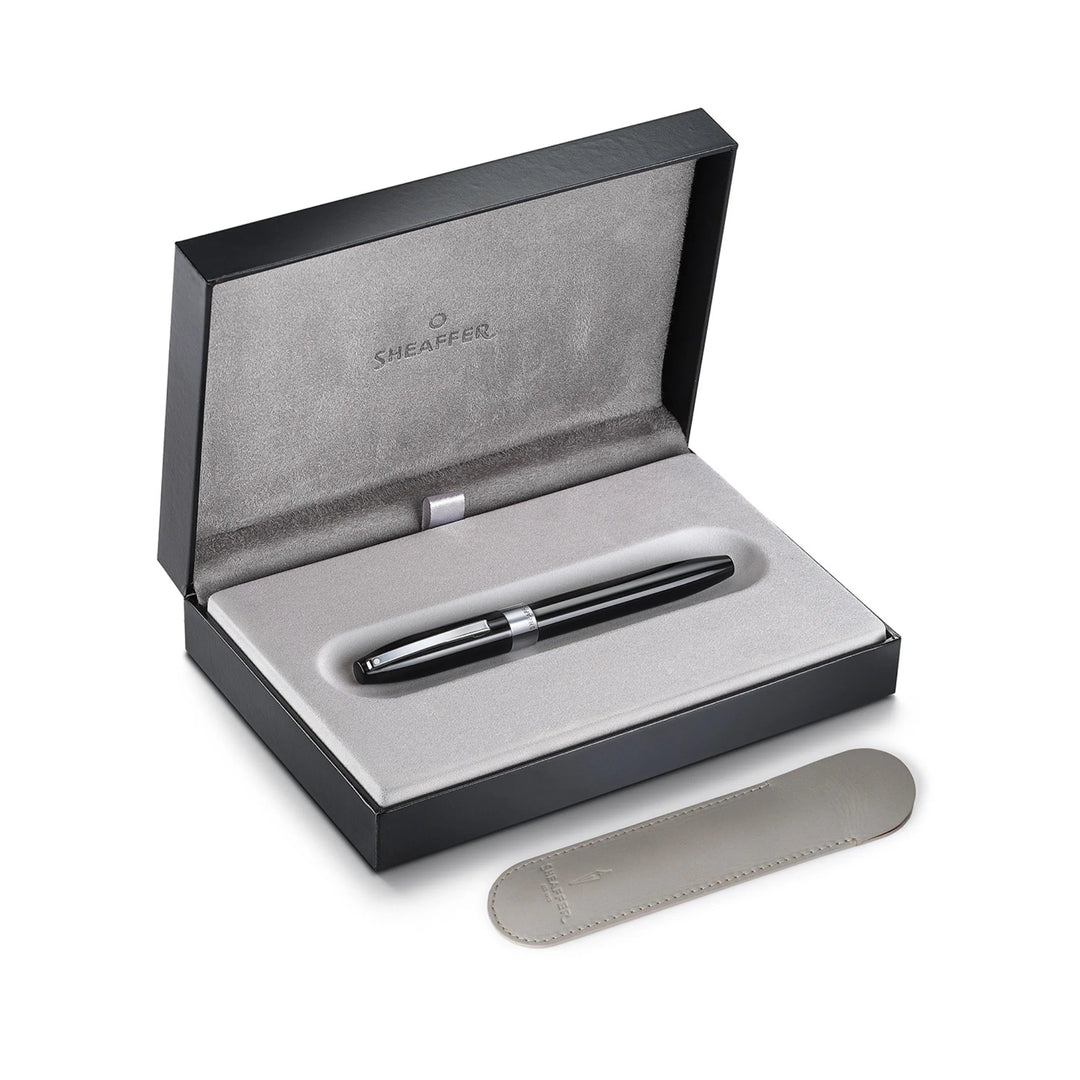Sheaffer Legacy 9064 Rollerball Pen Glossy Black  Premium Pen Bbag | India’s Best Online Stationery Store