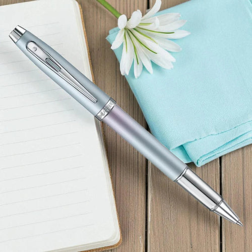 Sheaffer 9376 Expressions Blue/Pink Pearlised Gradient CT Roller Ball Pen/ Bbag Indias Best Online store 